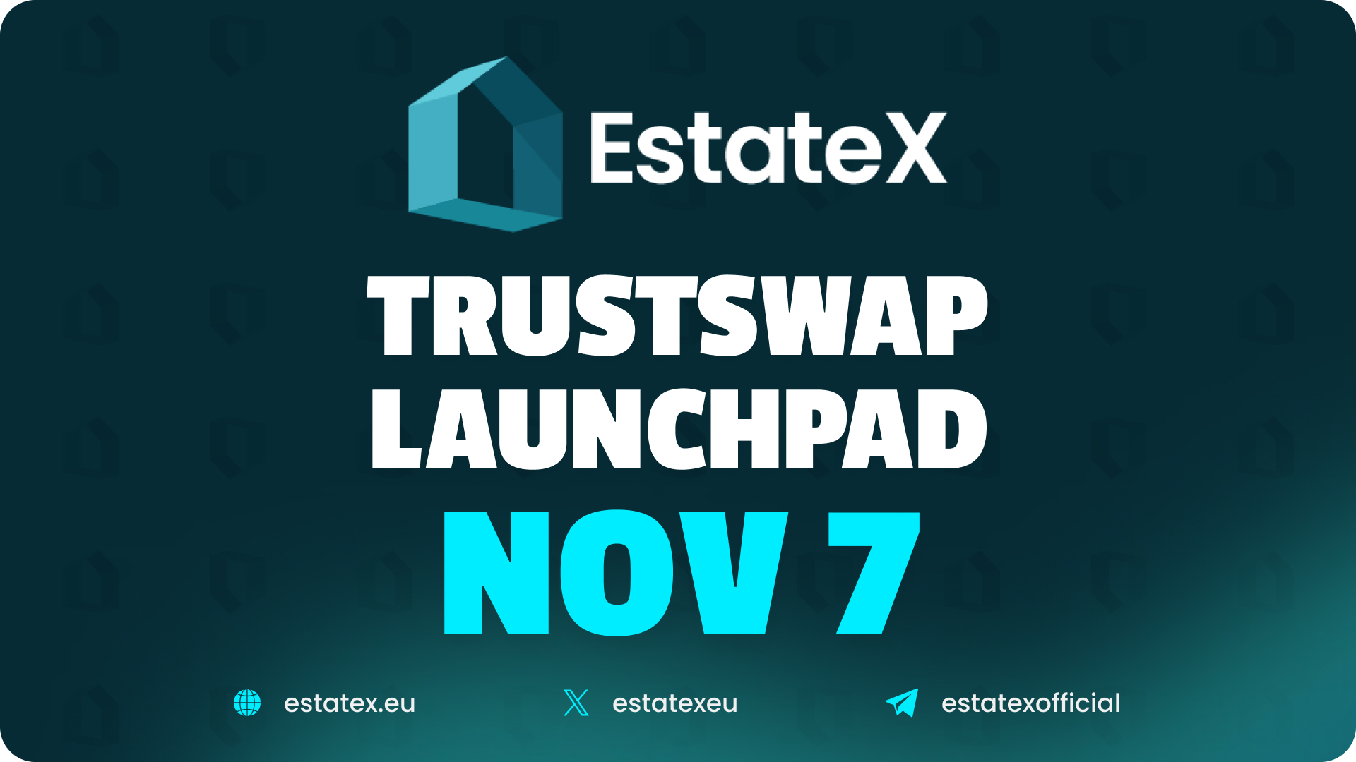 EstateX Announces Private Round Token Offering Nov. 7th on TrustSwap Launchpad