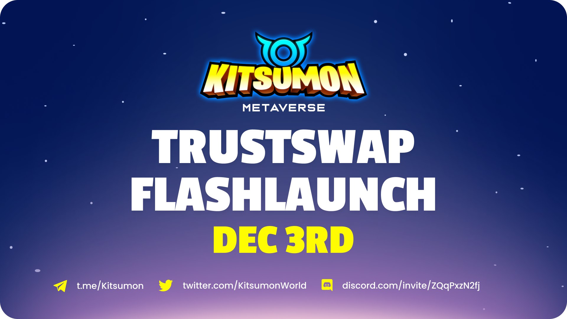Kitsumon Announces December 3rd FlashLaunch on TrustSwap