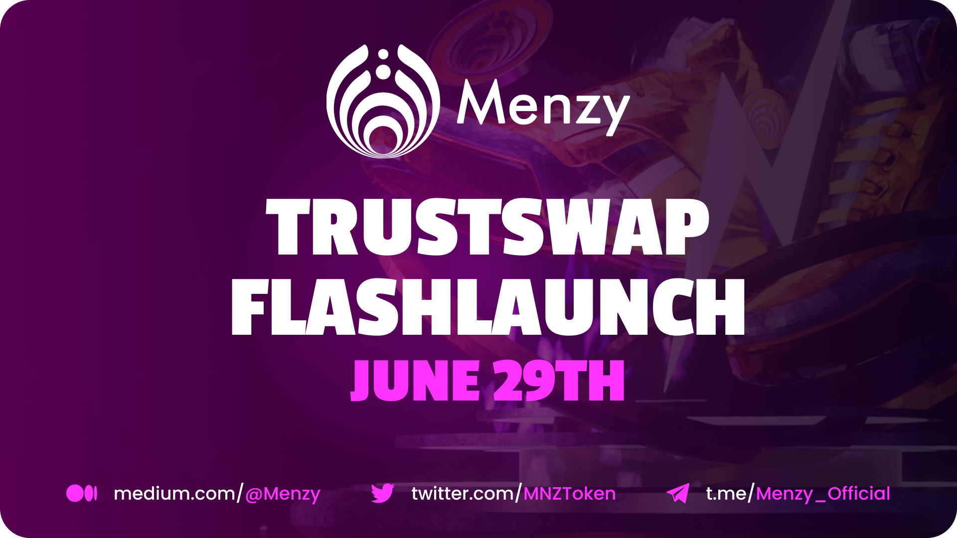 Menzy Announces June 29th FlashLaunch on TrustSwap Launchpad