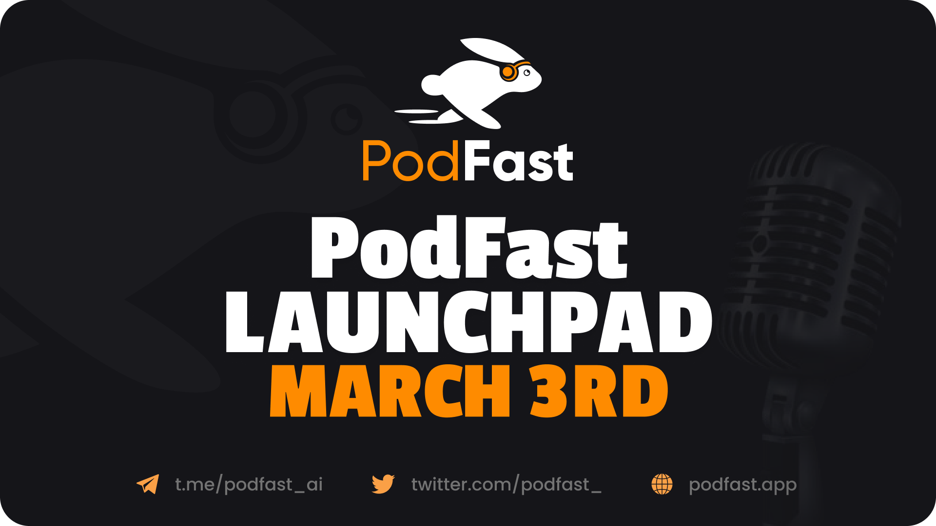 PodFast Announces Token Offering March 3rd on TrustSwap Launchpad