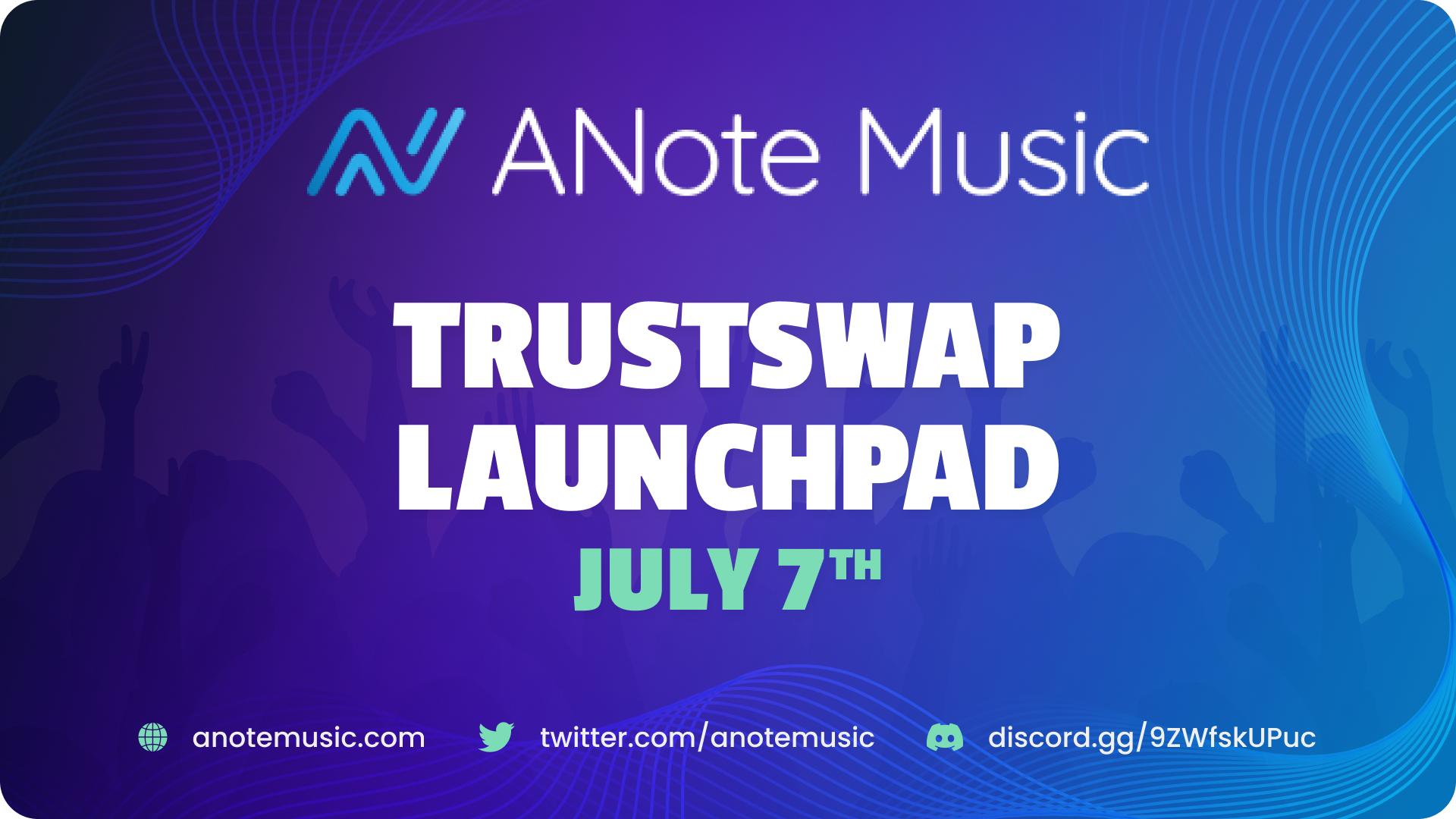 ANote Music Announces July 7th Token Offering on TrustSwap Launchpad