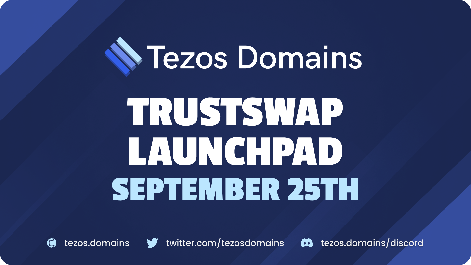 Tezos Domains Announces Sept. 25th Token Offering on TrustSwap Launchpad