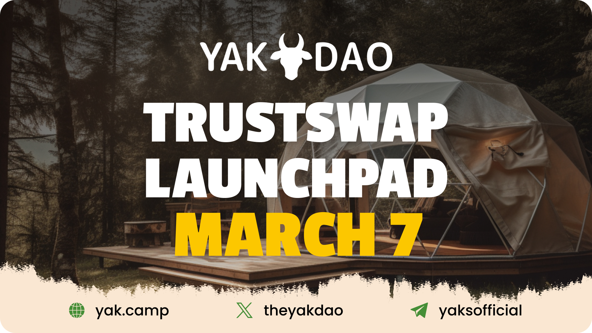 YakDAO Announces Token Offering March 7th on TrustSwap Launchpad