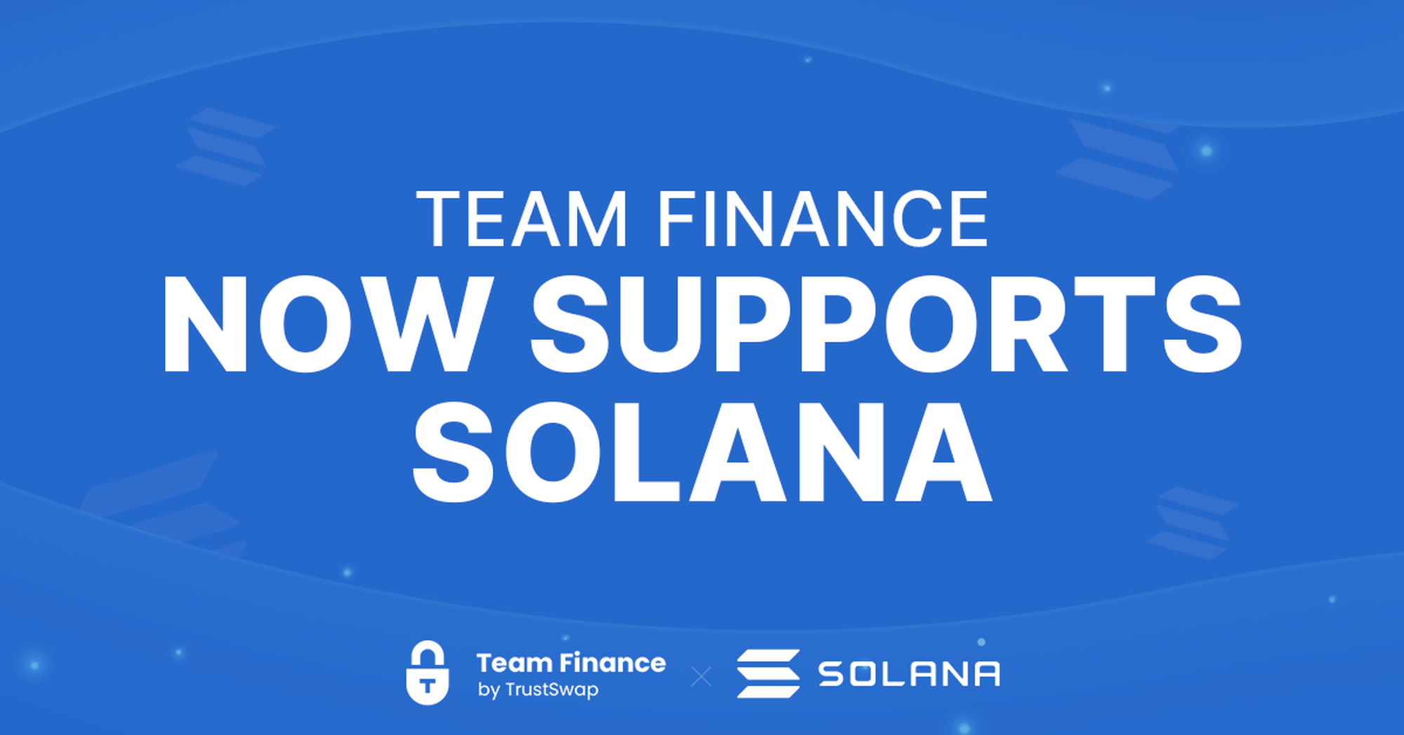 Build your Project on Solana with Team Finance!